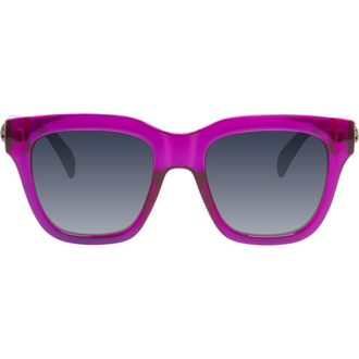 Kurt Geiger 53mm Square Sunglasses in Indigo-Fuchsia Crystal at Nordstrom Rack