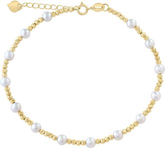 Effy Freshwater Pearl Beaded Chain Bracelet in White at Nordstrom Rack, Size 7.5