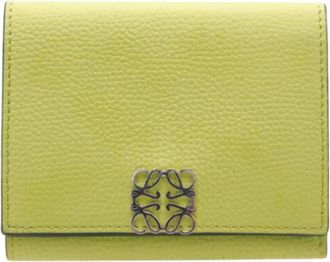 Loewe Green Leather Wallet (Tri-Fold) (Pre-Owned)