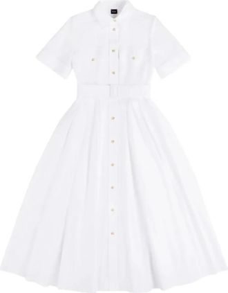 Fay Chemisier M/C - Dames - Shirt Kleedjes - Wit - M - Kleedjes