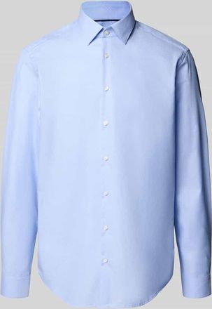 Jake*s Regular Fit Business-Hemd mit Kentkragen in Bleu, Größe 37/38
