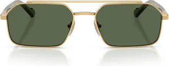 Vogue Double-bridge Metal Sunglasses - unisex - VOGUE - Sunglasses - Yellow - 57 MM - Accessories