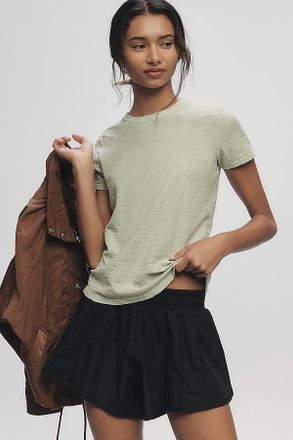 Pilcro The Bennie Cotton Slub Crew-Neck Slim Tee by Pilcro