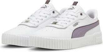 Puma Womens White/Purple Sneakers Carina 2.0, white, 8 UK