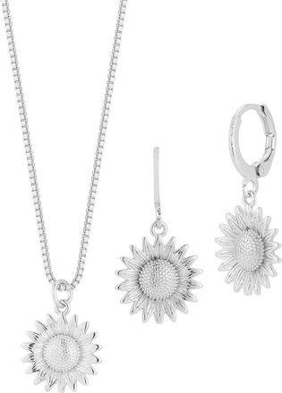 Sphera Milano Plated Necklace/Earring Set