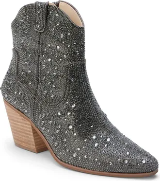 Matisse Footwear Womens Harlow Boots In Black Rhinestone