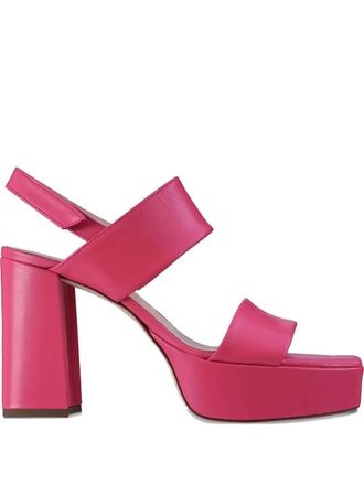 H&ouml;gl Cindy sandalen met blokhak en plateauzool - Roze