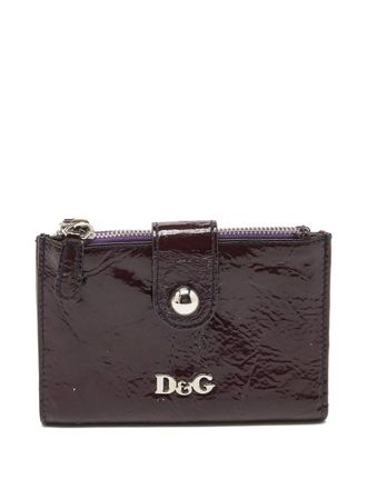 Dolce & Gabbana patent leather wallet - women - Patent Leather - One Size - Black