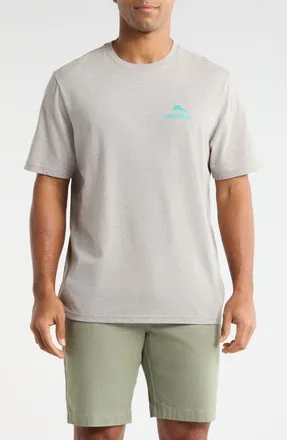 Tommy Bahama Total Ship Show Graphic T-Shirt in Grey Heather at Nordstrom, Size Xxx-Large