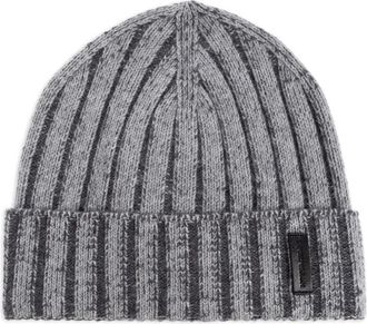Emporio Armani Berretto a coste in lana - Grigio