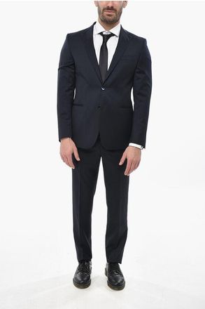 Corneliani Virgin Wool Suit with Rhinestone Details size 50