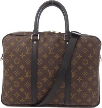 Louis Vuitton Brown Monogram Monogram Canvas Briefcase (Pre-Owned)