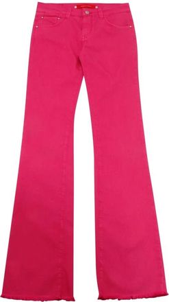 Emma & Gaia Dames, Jeans, Roze, Maat: W24 Denim
