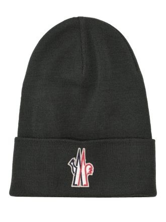 Moncler Olive Logo Beanie Hat