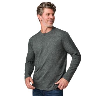 Free Country Mens FreeCycle Sueded Long Sleeve Crew Neck