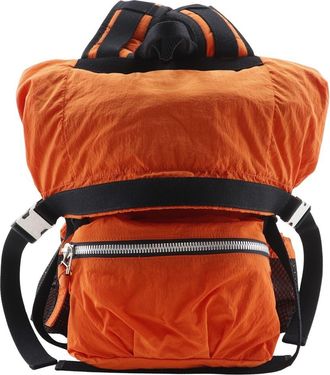 Bottega Veneta Backpack Nylon Orange Nylon Backpack Bag (Pre-Owned)
