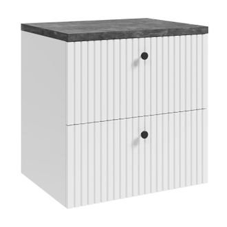 Badplaats Mueble De Lavabo Saros 60 Cm - Blanco - Mueble De Ba&ntilde;o Con Encim