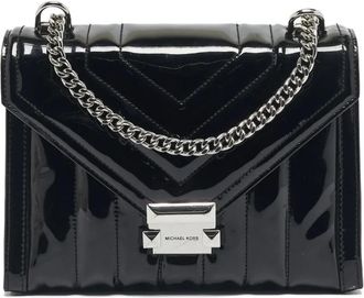Michael Kors large Whitney quilted leather shoulder bag - Black