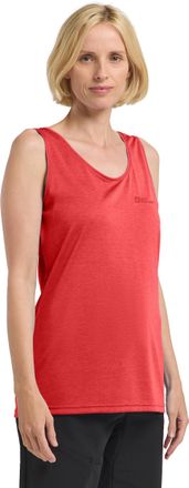 Jack Wolfskin Funktionstop JACK WOLFSKIN CROSSTRAIL TANK W, Damen, Gr. L (42/44), rot (vibrant, rot), 100% POLYESTER, Tops Funktionstop