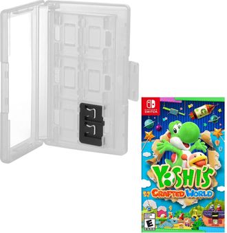 Nintendo Yoshis Crafted Word with Game Caddy for Switch