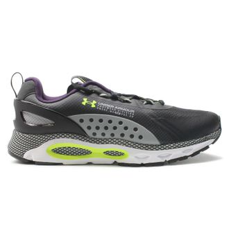 Under Armour HOVR Infinite Summit 2 Synthetic Textile Unisex Low Top Trainers - Black Grey - Size:UK 10.5