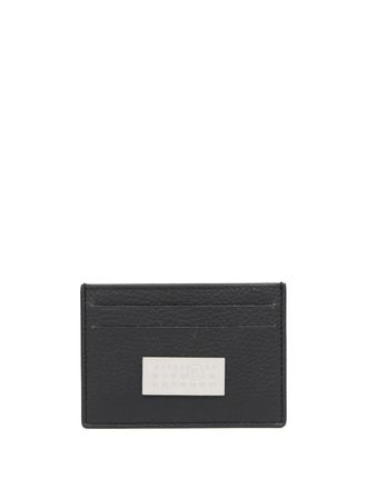 Maison Margiela numeric-logo leather cardholder - Black