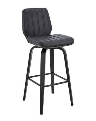 Armen Living Renee 26In Swivel Wood Bar Stool