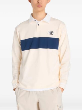 New Balance Rugby long-sleeve polo shirt - Neutrals