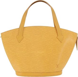 Louis Vuitton Saint Jacques Handbag Epi Leather Yellow Leather Handbag (Pre-Owned)