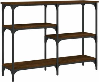 vidaXL Vidaxl - Mesa consola madera de ingeniería marrón roble 102x29x75 cm