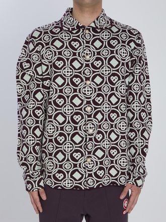 Casablanca Monogram-Patterned Overshirt