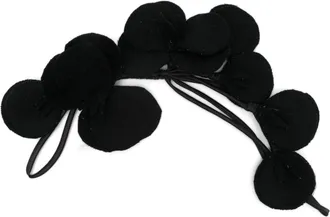 P.A.R.O.S.H. flower hair pin - women - Wool - One Size - Black