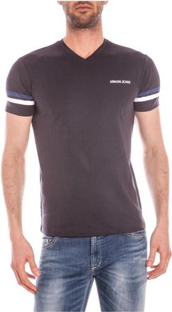 Armani Jeans Sweatshirts - Heren - T-shirts - Blauw - S - Katoen - Tops