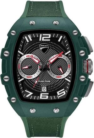 Ducati Dual Time Quartz Black Dial Mens Watch DTWGO0001904