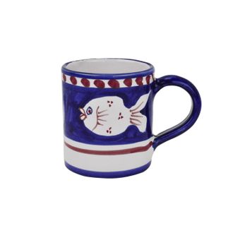 Arcucci poiseidone blue mug cylindrical 33 cl