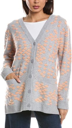 Fort&eacute; Cashmere Loop Stitch Cashmere Cardigan
