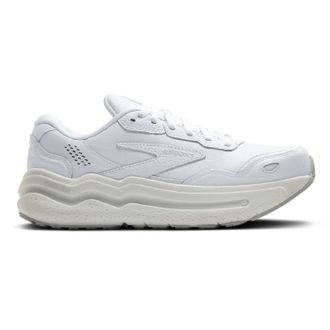 Brooks Mens Ghost Max 2 Leather Road-Running Shoes White 9 Wide