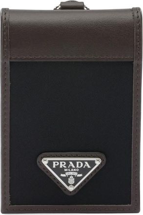 Prada Prada Speedrock Re-Nylon And Leather Cards Holder