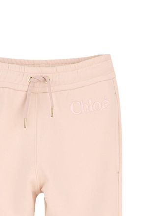 Chlo&eacute; Cotton Jersey Track Pants - Pink