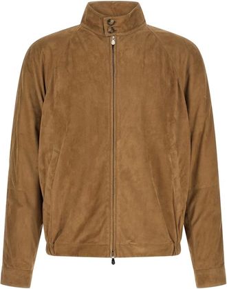 Brunello Cucinelli Heren, Jassen, Beige, Maat: M Su&egrave;de