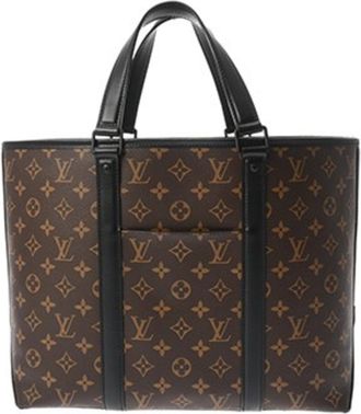 Louis Vuitton Brown Noir Monogram Pouch Tote Bag (Pre-Owned)