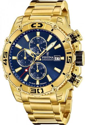 Festina F20492-2 Mens Prestige Watch - Gold - One Size