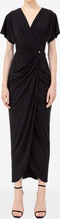 Nissa crystal-embellished maxi dress - Black