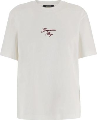 Jacquemus The Bateau t-shirt - Heren - T-shirts - Wit - XS - Katoen - Tops