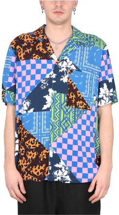 Marcelo Burlon Short Sleeve Shirts - Heren - Korte mouwen Overhemden - Veelkleurig - S - Overhemden
