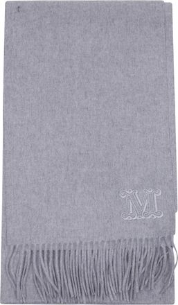 Max Mara Wsdalia Classic Scarf - Dames - Wintersjaals - Grijs - ONE Size - Kasjmier - Accessoires