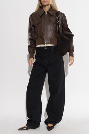 Arma Zafira Leather Jacket, Womens, Brown