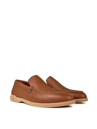 Valentino Mens Rockstud Slip On Loafers Brown Shoes > & Sandals