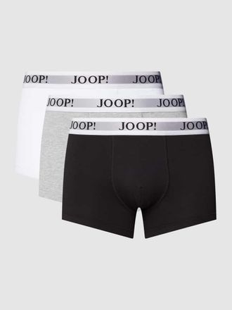 Joop Trunks mit Logo-Bund im 3er-Pack in Mittelgrau, Größe S