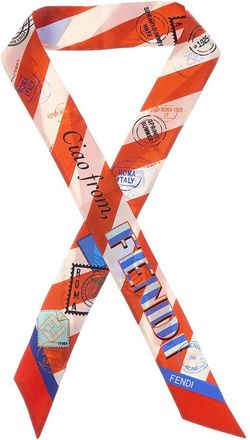 Fendi Fendi Wrappy Silk Neck Bow